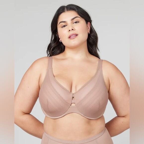 Spanx Low Profile Illusion Lace Minimizer Bra Size 32DD - Picture 1 of 14